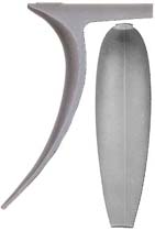 Jim Bridger Classic Early Hawken Buttplate, wax cast steel

Overall length 4-5/8", width 1-3/8", comb 2-7/8"